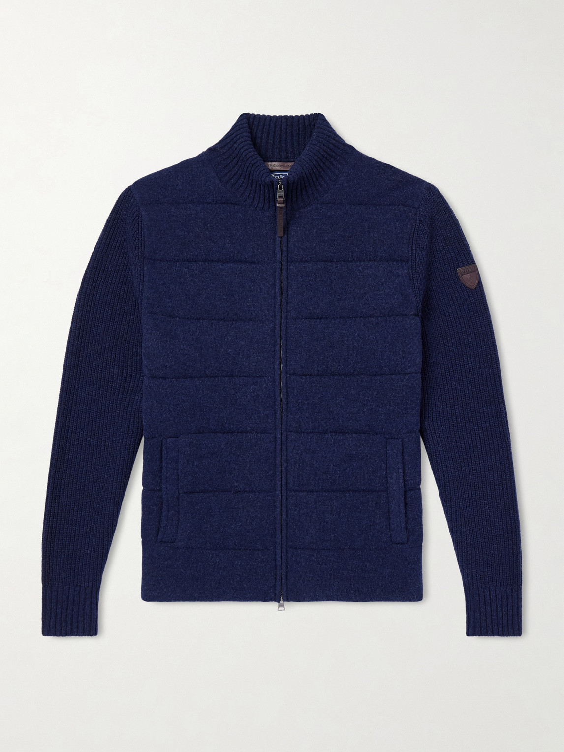 Polo Ralph Lauren Quilted Padded Wool and Cashmere-Blend Zip-Up Cardigan - Men