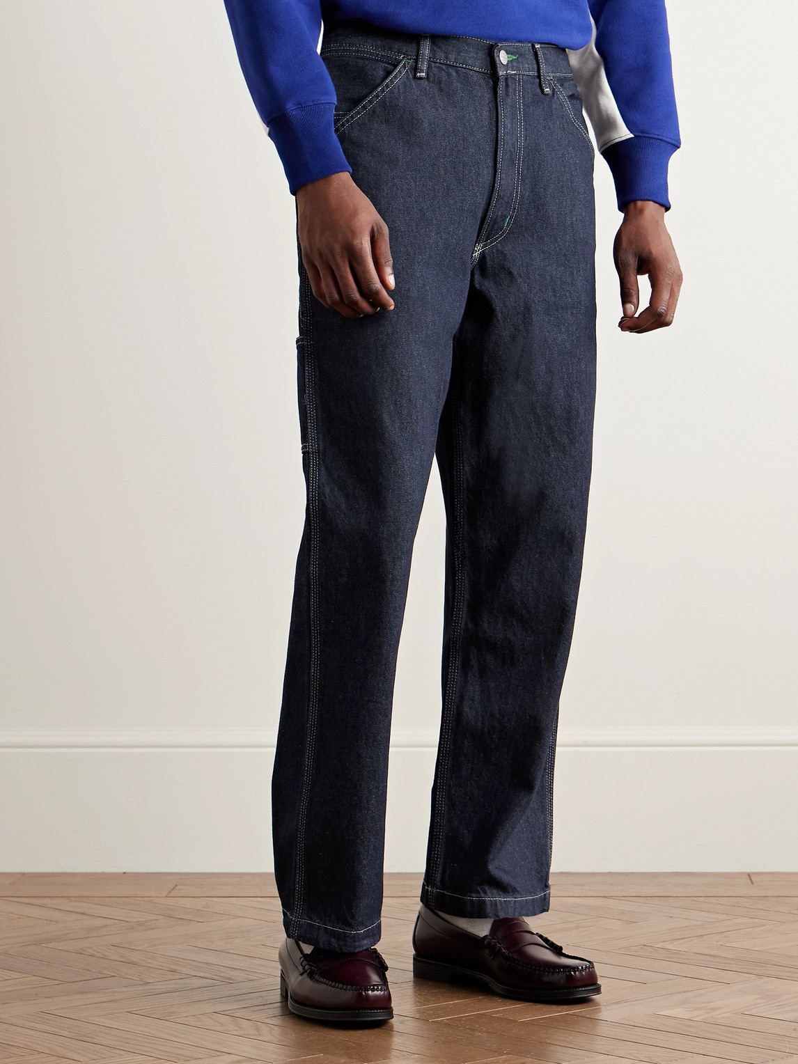 Polo Ralph Lauren Dungaree Straight-leg Jeans In Blue