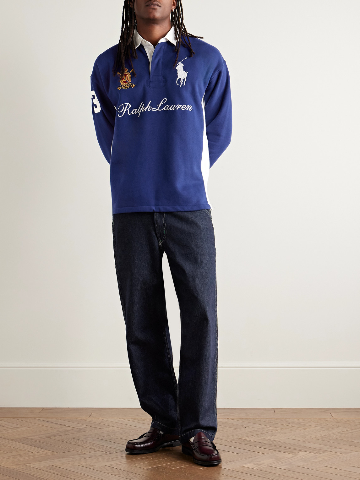 Polo Ralph Lauren Dungaree Straight-leg Jeans In Blue