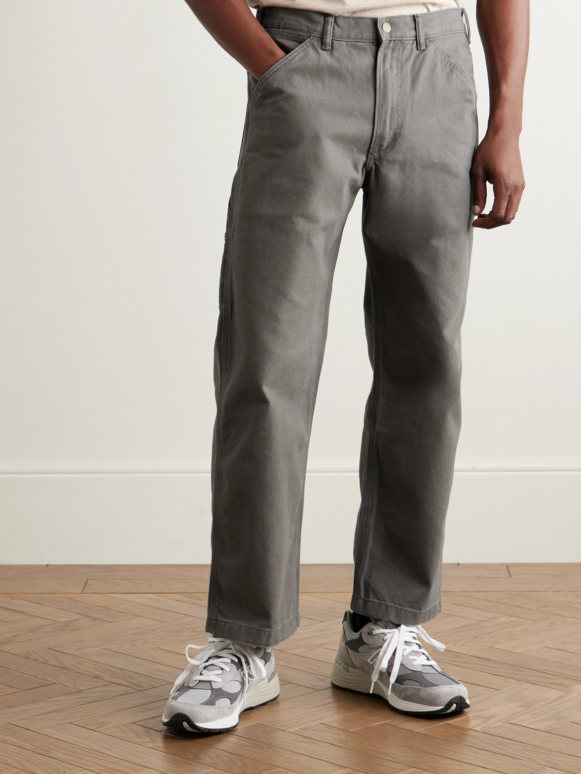 Polo Ralph Lauren Dungaree Straight-leg Carpenter Jeans In Gray