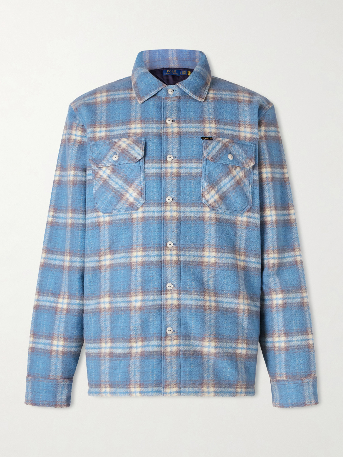 Polo Ralph Lauren Padded Checked Wool-Blend Overshirt - Men