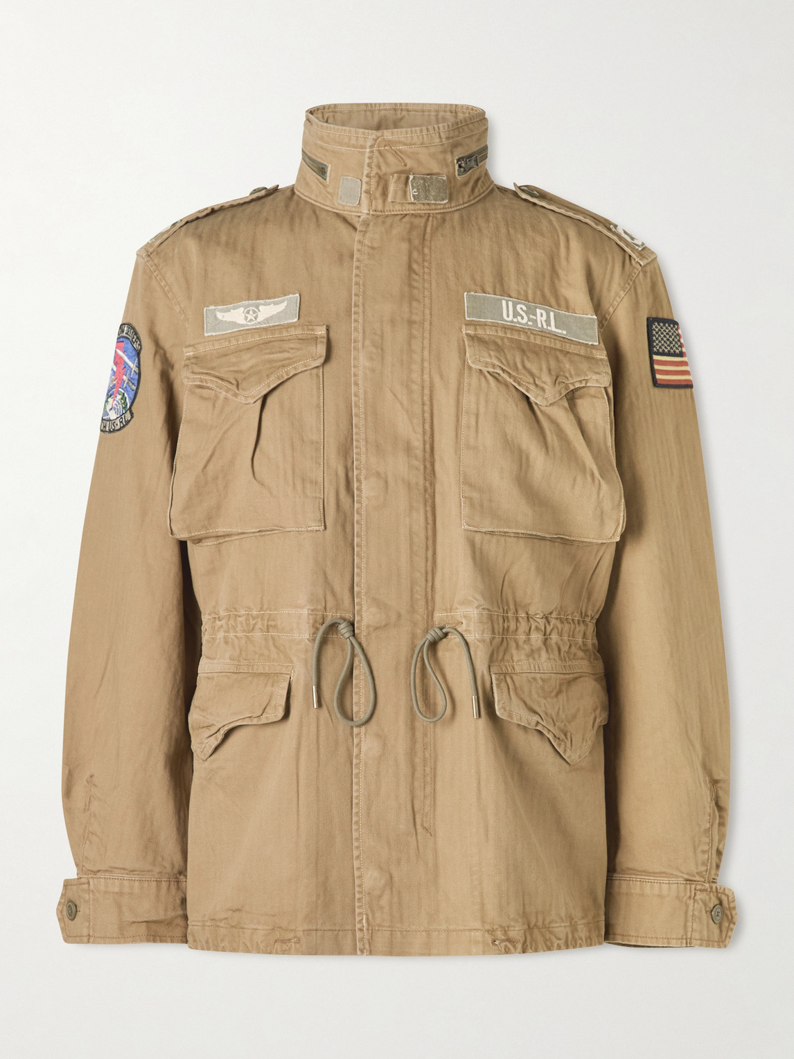 Polo Ralph Lauren The Iconic Logo-Appliquéd Striped Cotton Field Jacket - Men