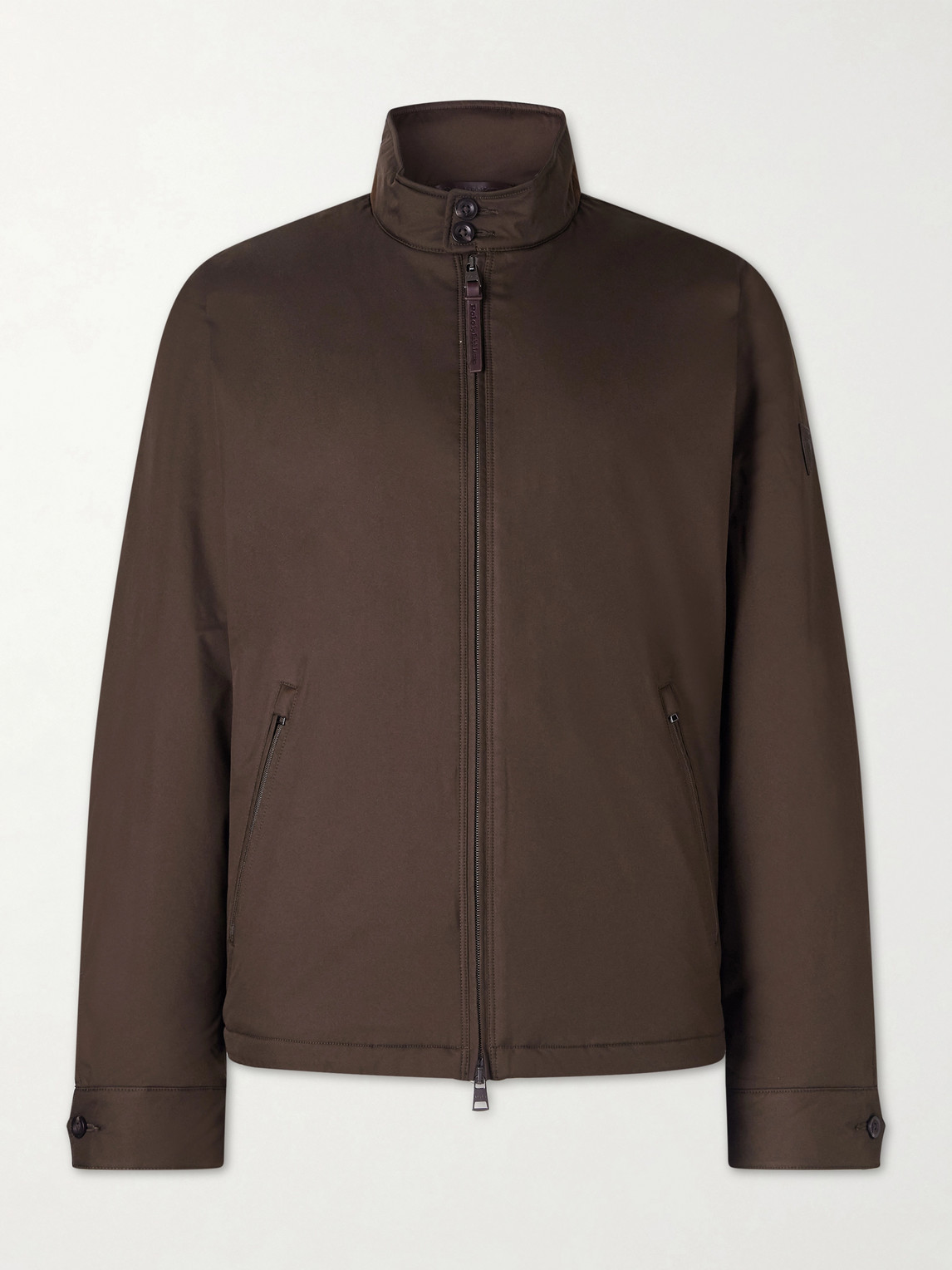 Polo Ralph Lauren Polo Ralph Lauren - Abottson Padded Suede-Trimmed Recycled-Gabardine Jacket - Men - Brown - S aus 100% Polyester in Brown