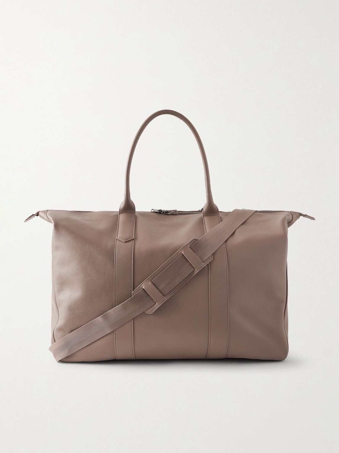 Canali Leather Weekend Bag - Men