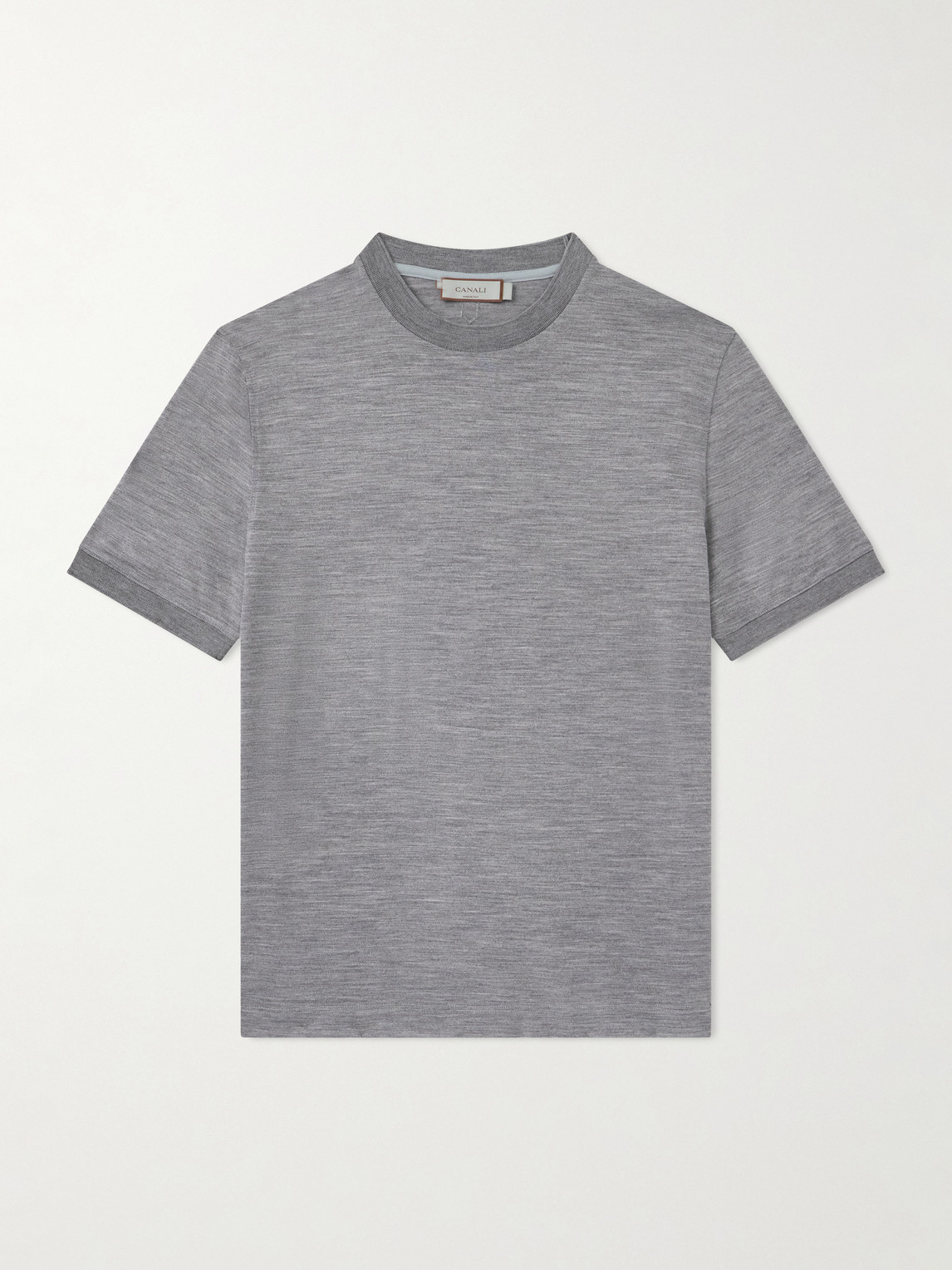 Canali Virgin Wool-Jersey T-Shirt - Men