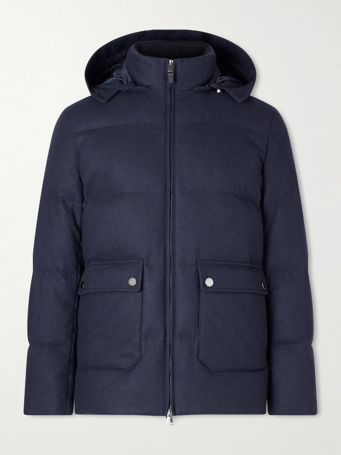 Canali Hooded Cashmere Down Jacket IT 56