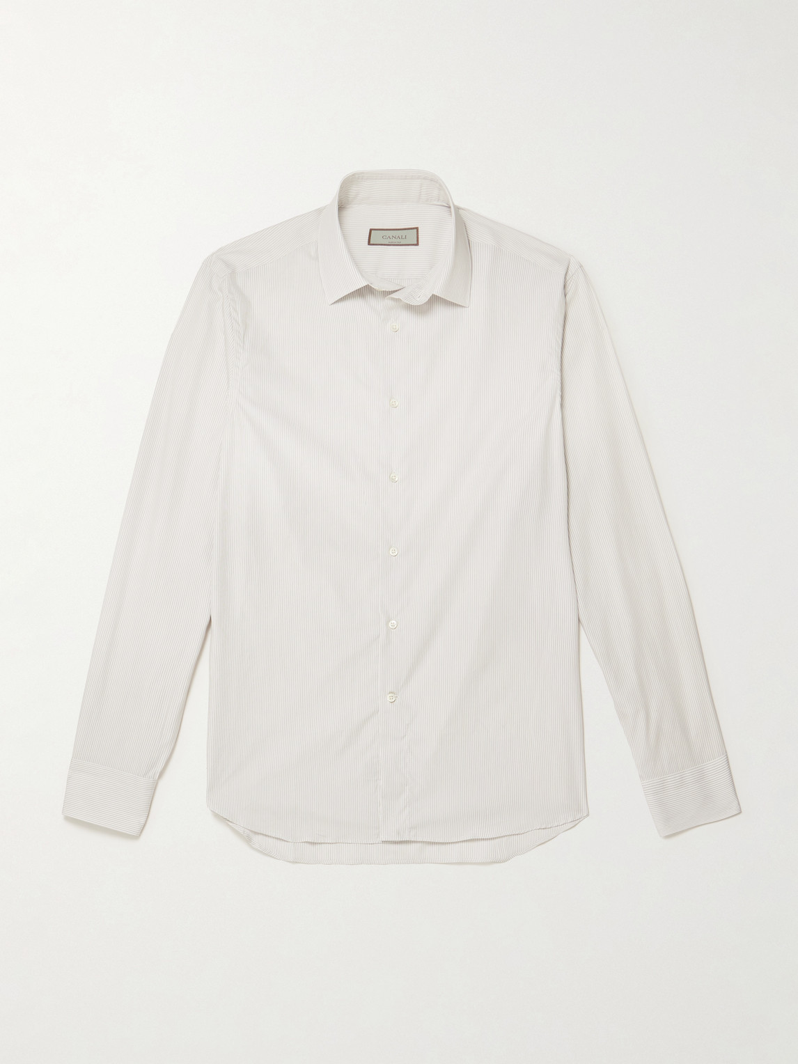 Canali Pinstriped Cotton Shirt - Men