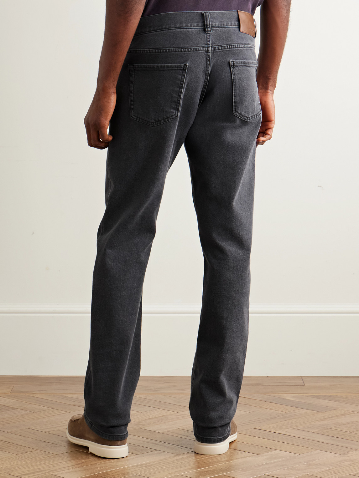 Canali Slim-fit Jeans In Black