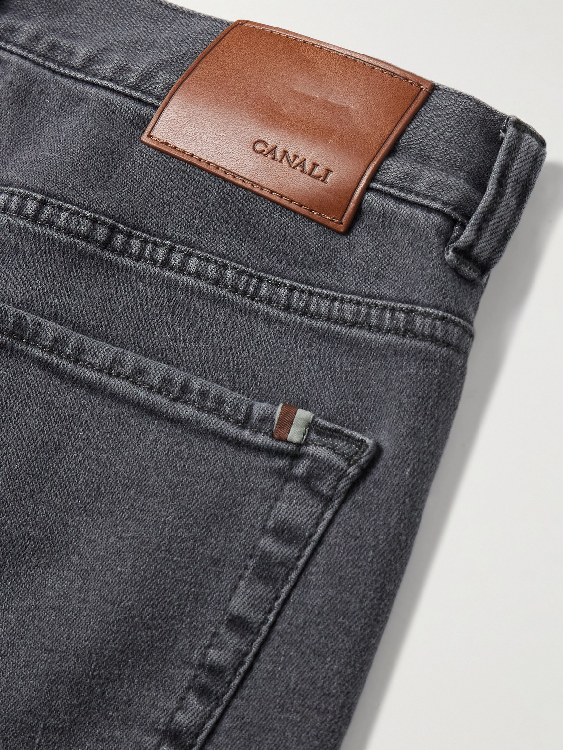 Canali Slim-fit Jeans In Black