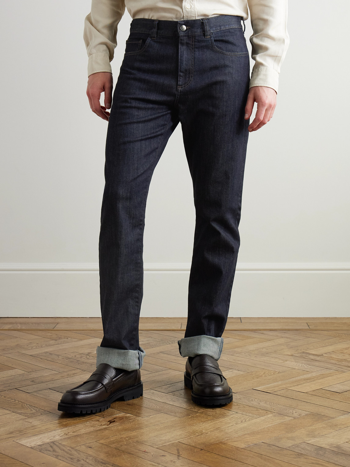  Canali - Slim-fit Jeans - Men - Blue - It 48 