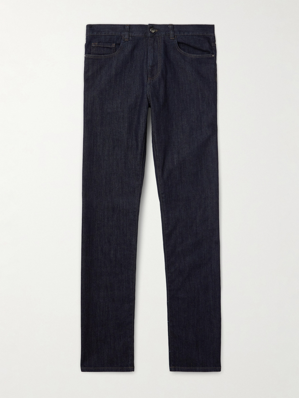 Canali Slim-fit Jeans In Blue