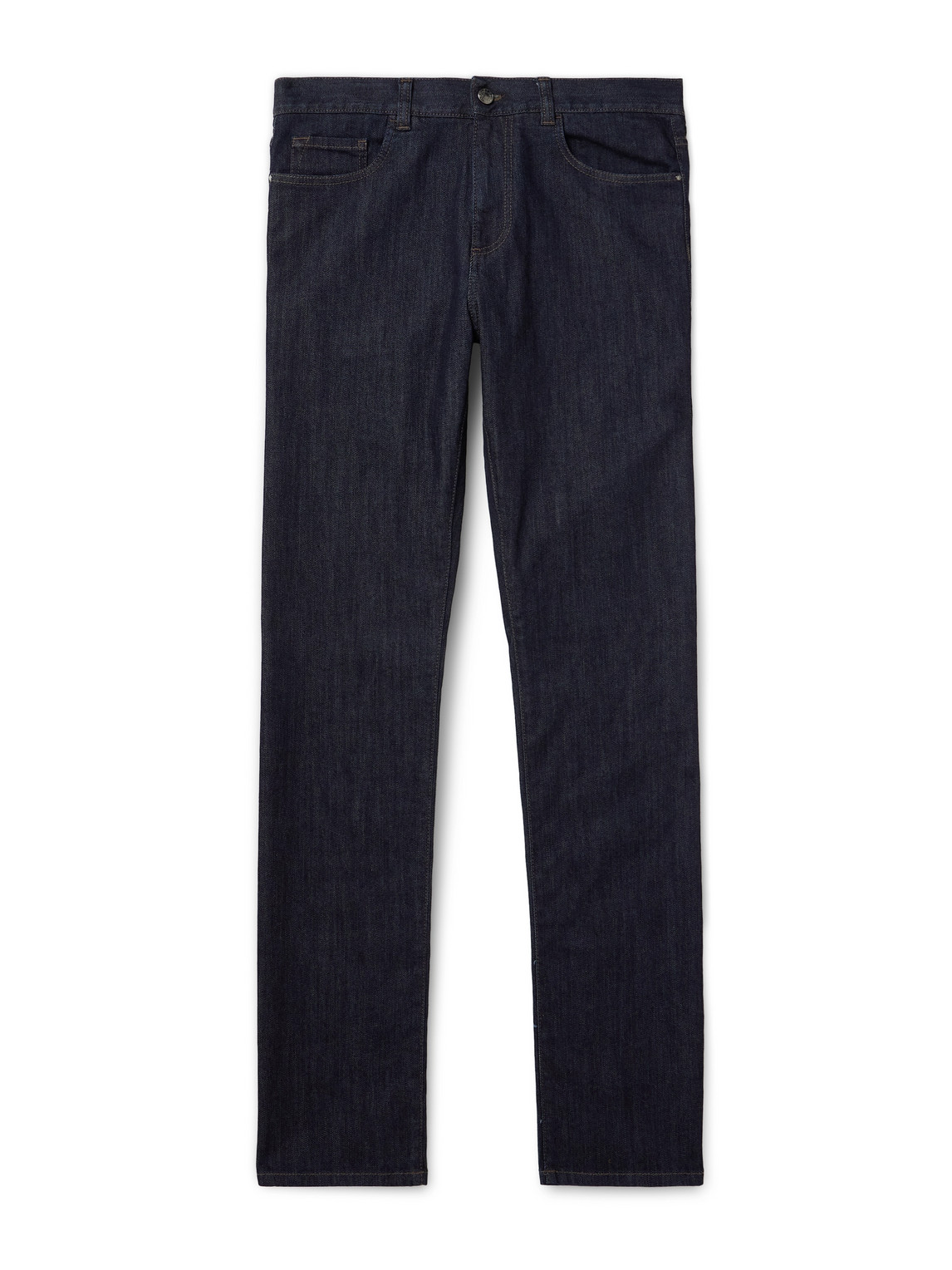 Canali Slim-fit Jeans In Blue