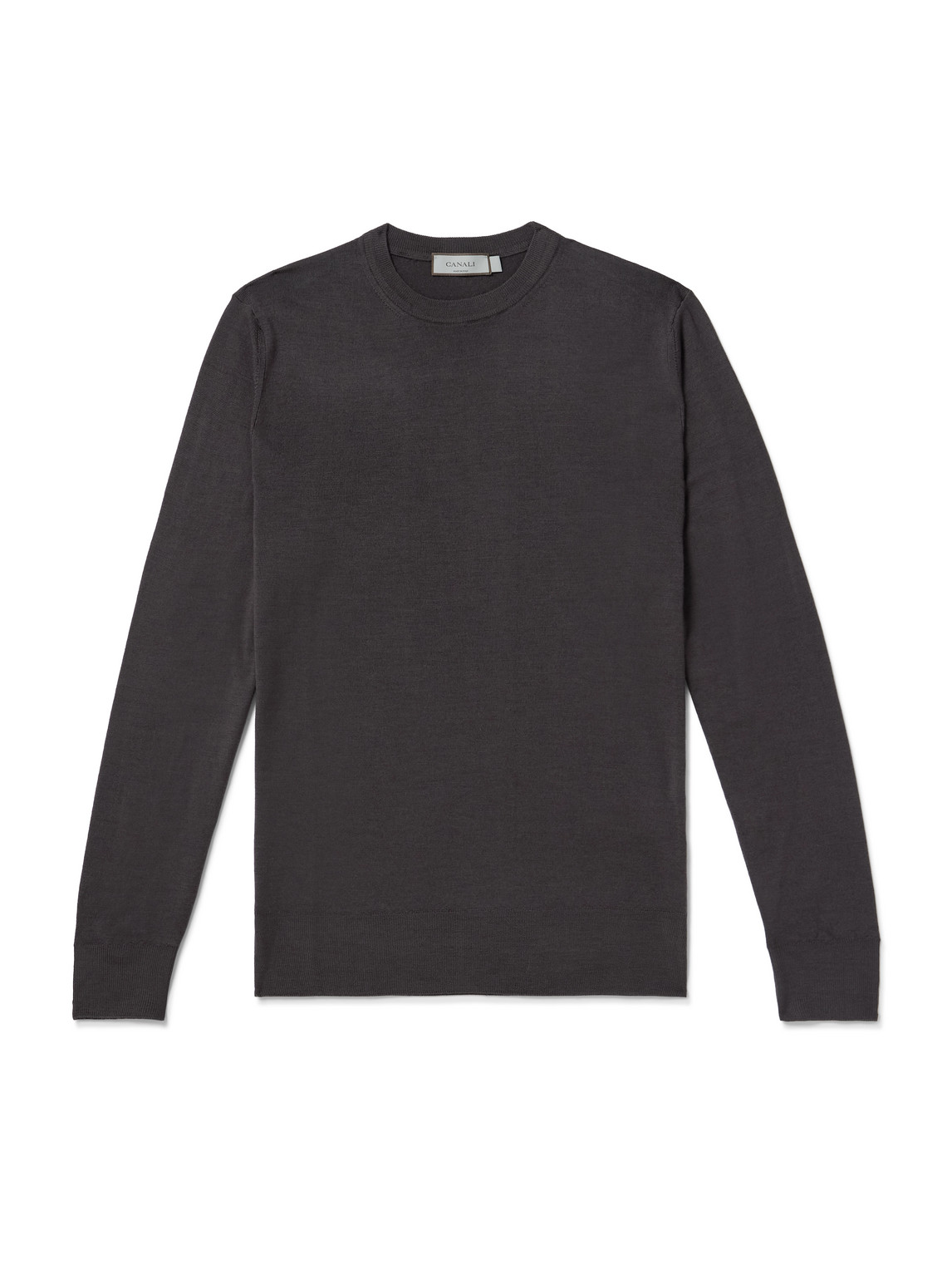 Canali Wool Sweater In Brown