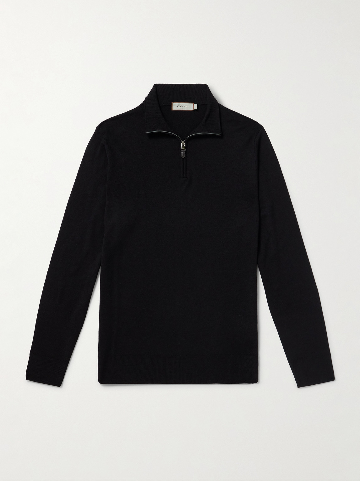 Canali Half-Zip Wool Sweater - Men