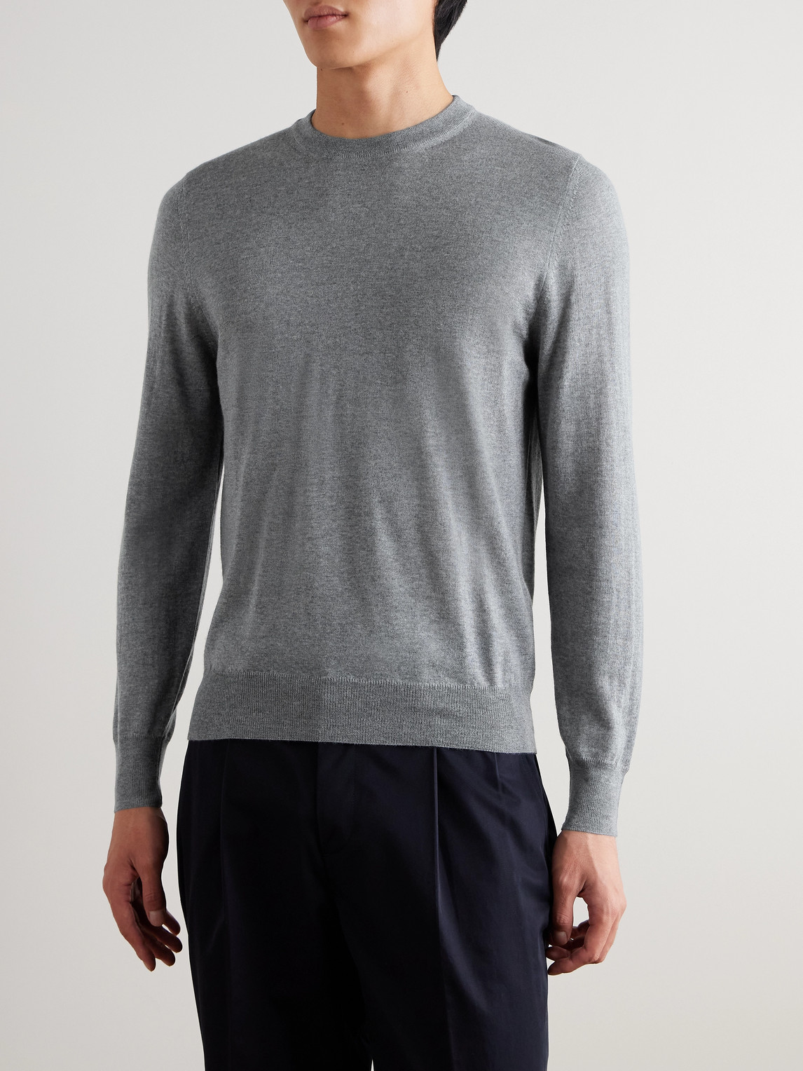  Canali - Wool Sweater - Men - Gray - It 48 