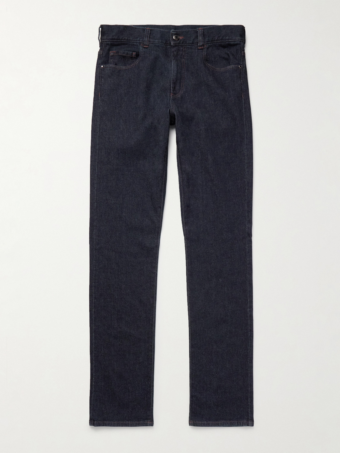 Canali Slim-fit Jeans In Blue