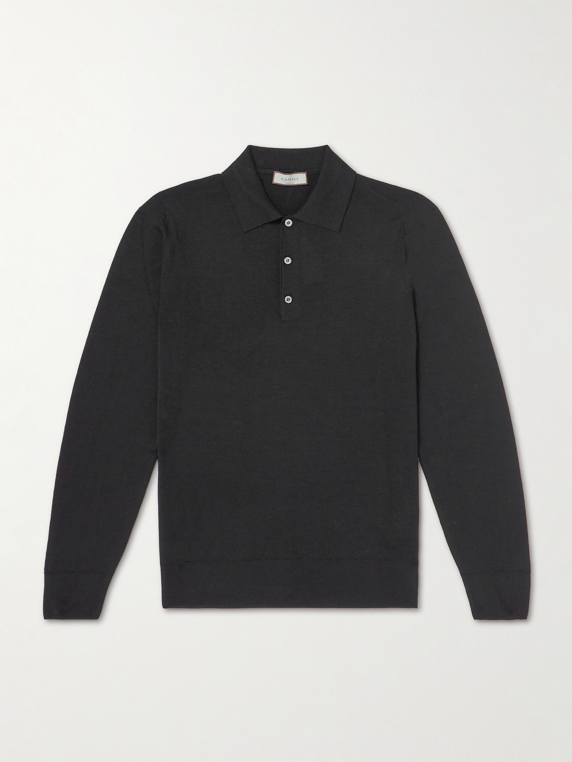 Canali Wool Polo Shirt - Men