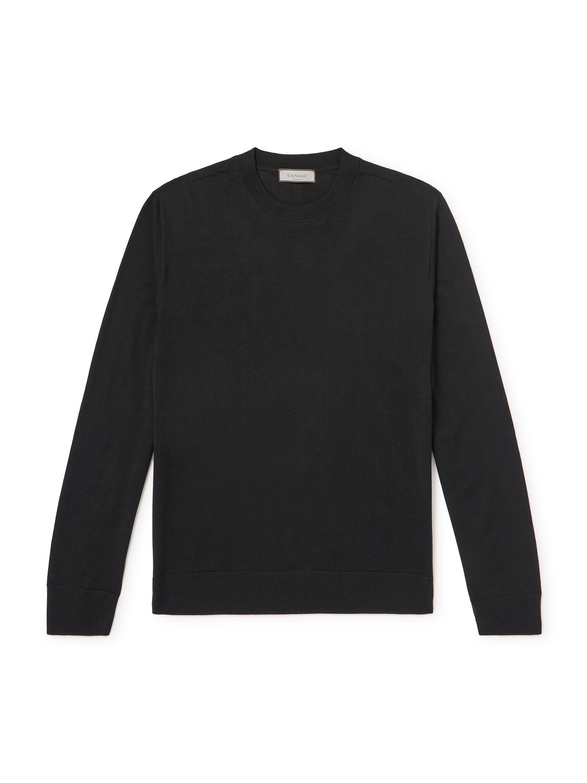 Canali Wool Sweater In Black
