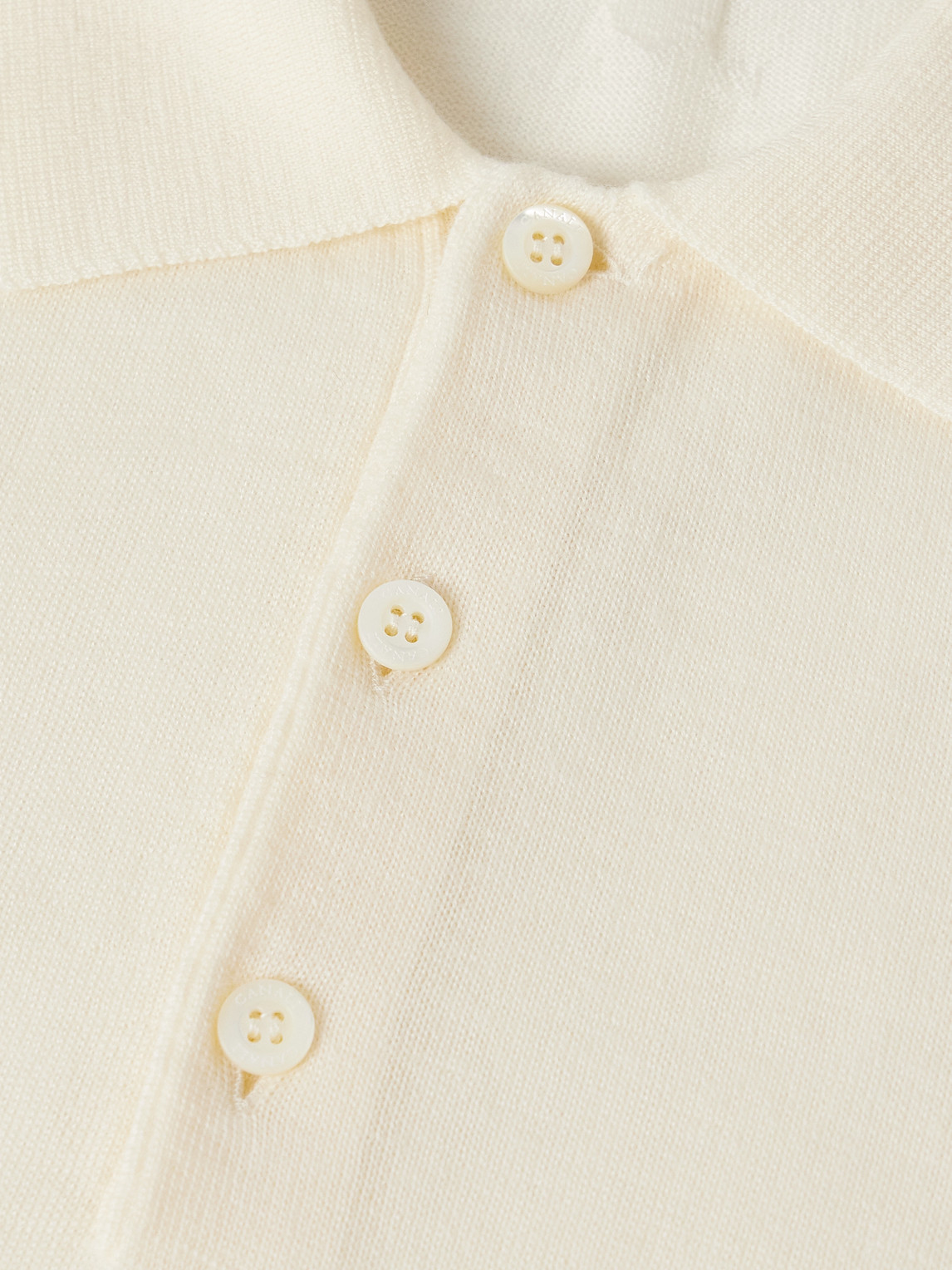 Canali Slim-fit Wool Polo Shirt In Brown