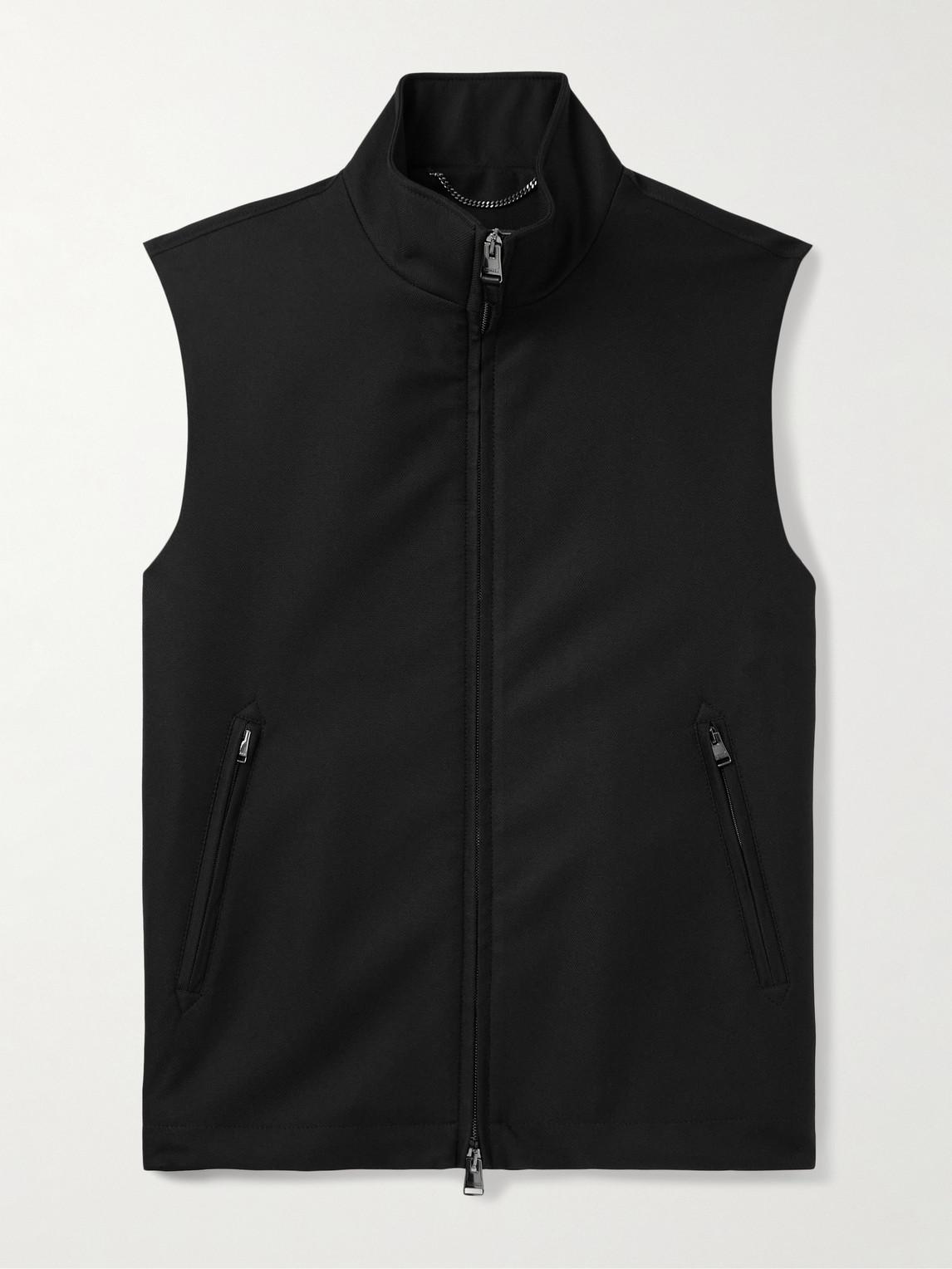Canali Shell Gilet In Black