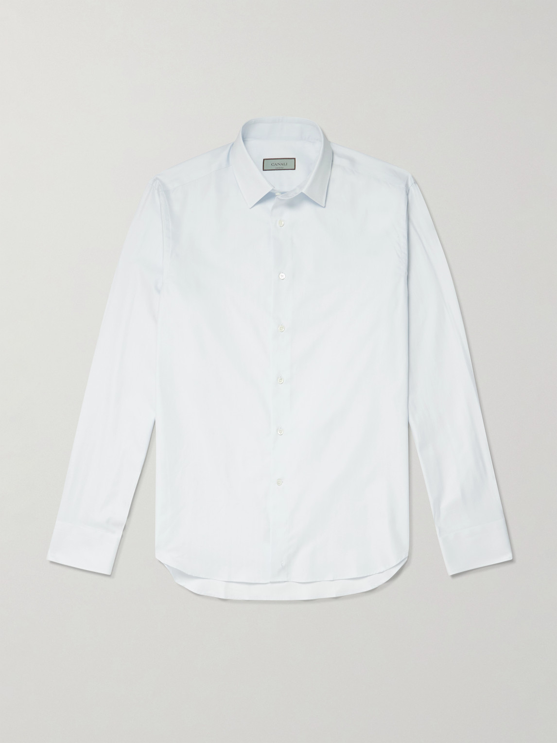 Canali Herringbone Cotton Shirt - Men
