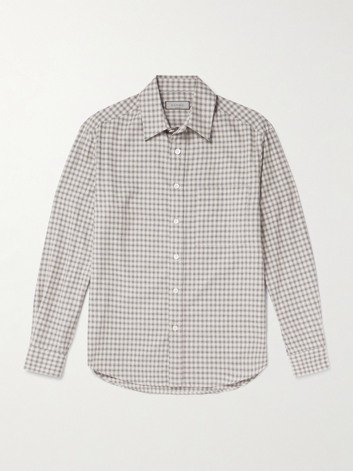 Canali Checked Cotton-Flannel hirt - Men