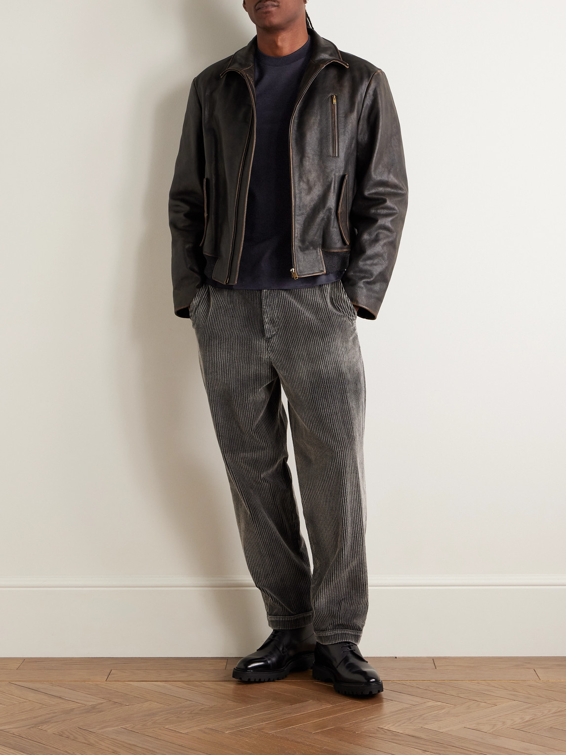 Canali Crewneck Jersey T-shirt In Black