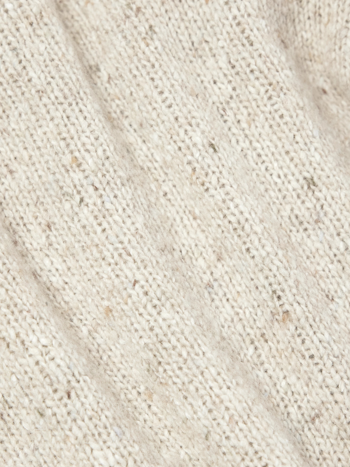 Canali Wool-blend Zip-up Cardigan In Neutral