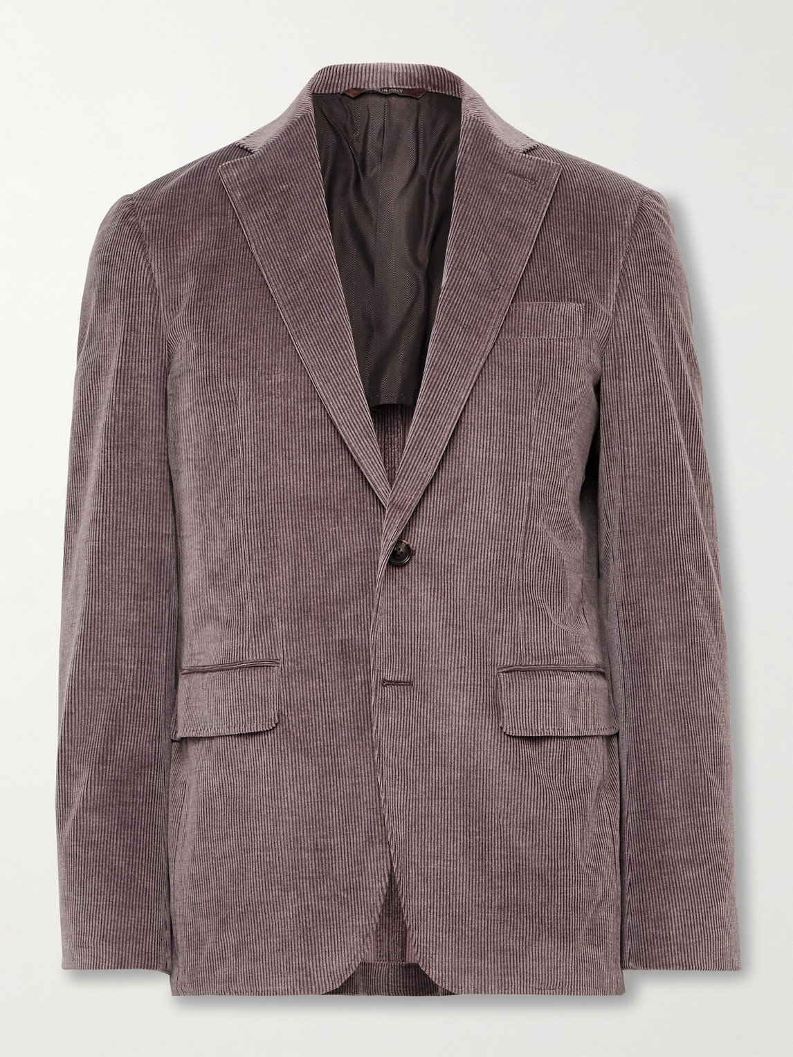 Canali Kei Slim-Fit Cotton-Blend Corduroy Suit Jacket - Men