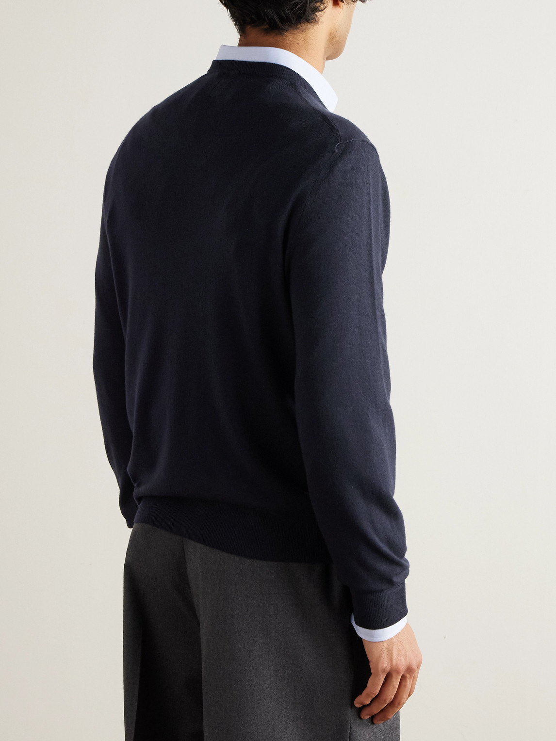  Canali - Slim-fit Cashmere Sweater - Men - Blue - It 50 