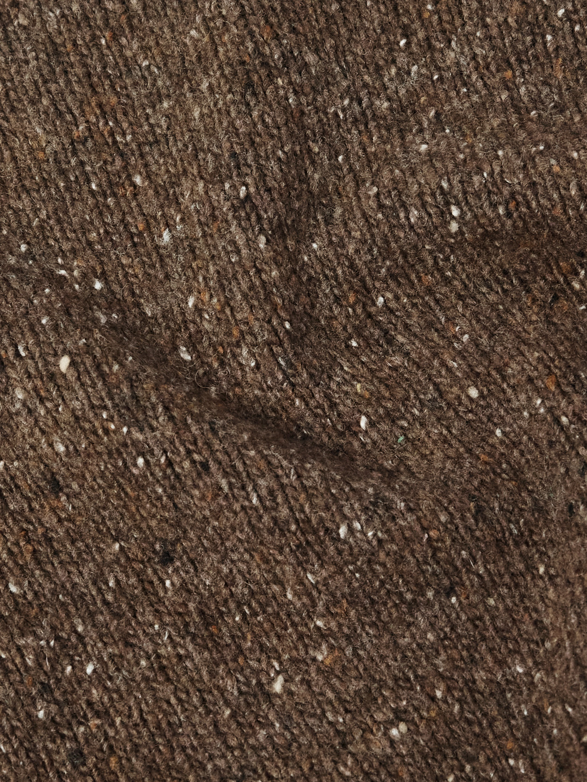 Canali Wool-blend Sweater In Brown