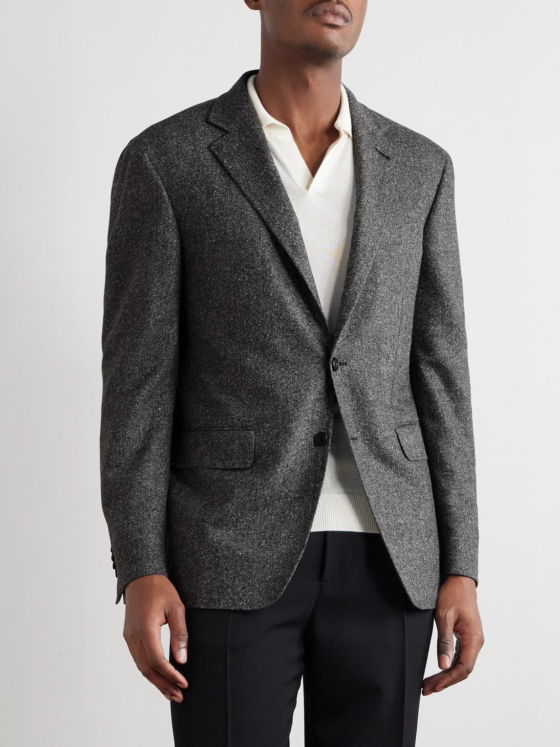  Canali - Wool-blend Suit Jacket - Men - Gray - It 46 
