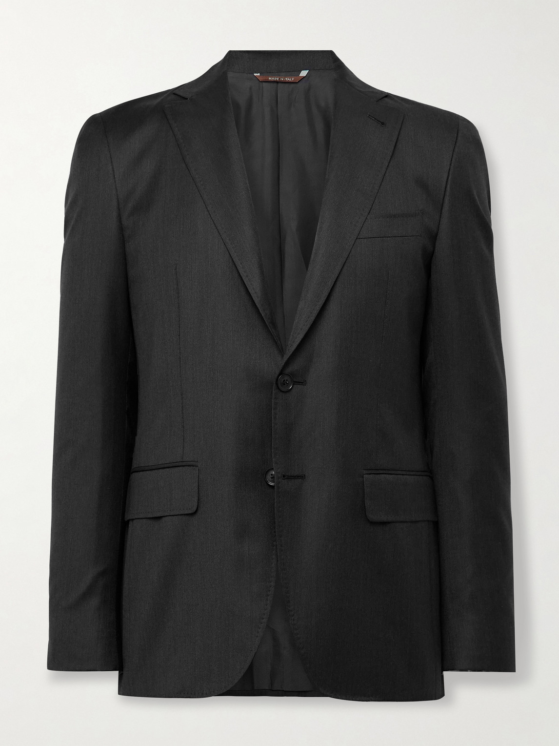 Canali Kei Slim-Fit Unstructured Super 150s Wool Blazer - Men