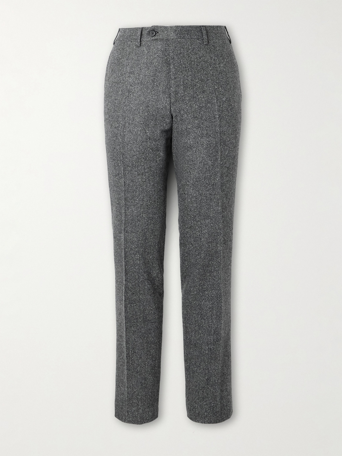 Canali Tapered Wool-Blend Twill Suit Trousers - Men