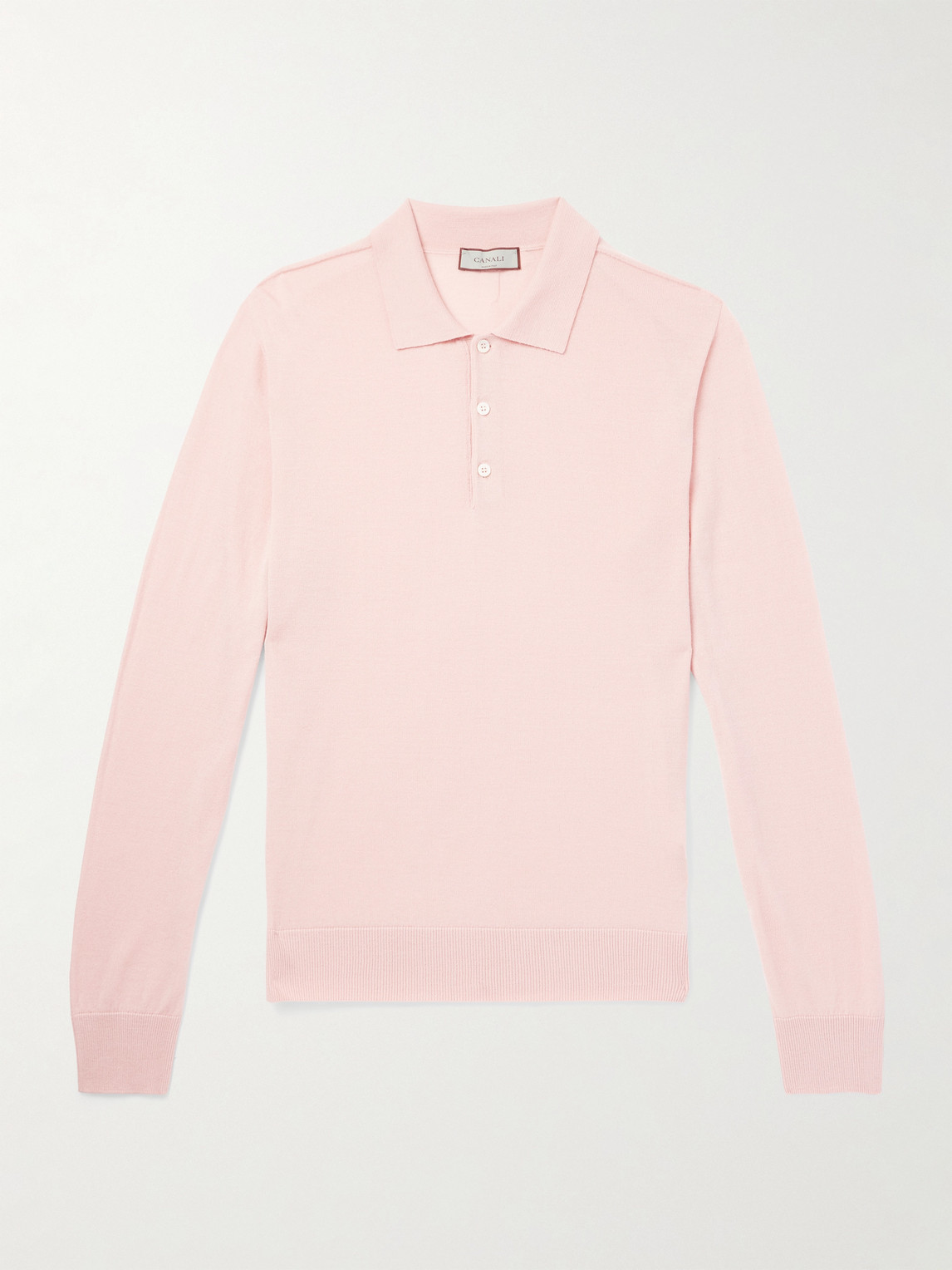 Canali Wool Polo Shirt - Men