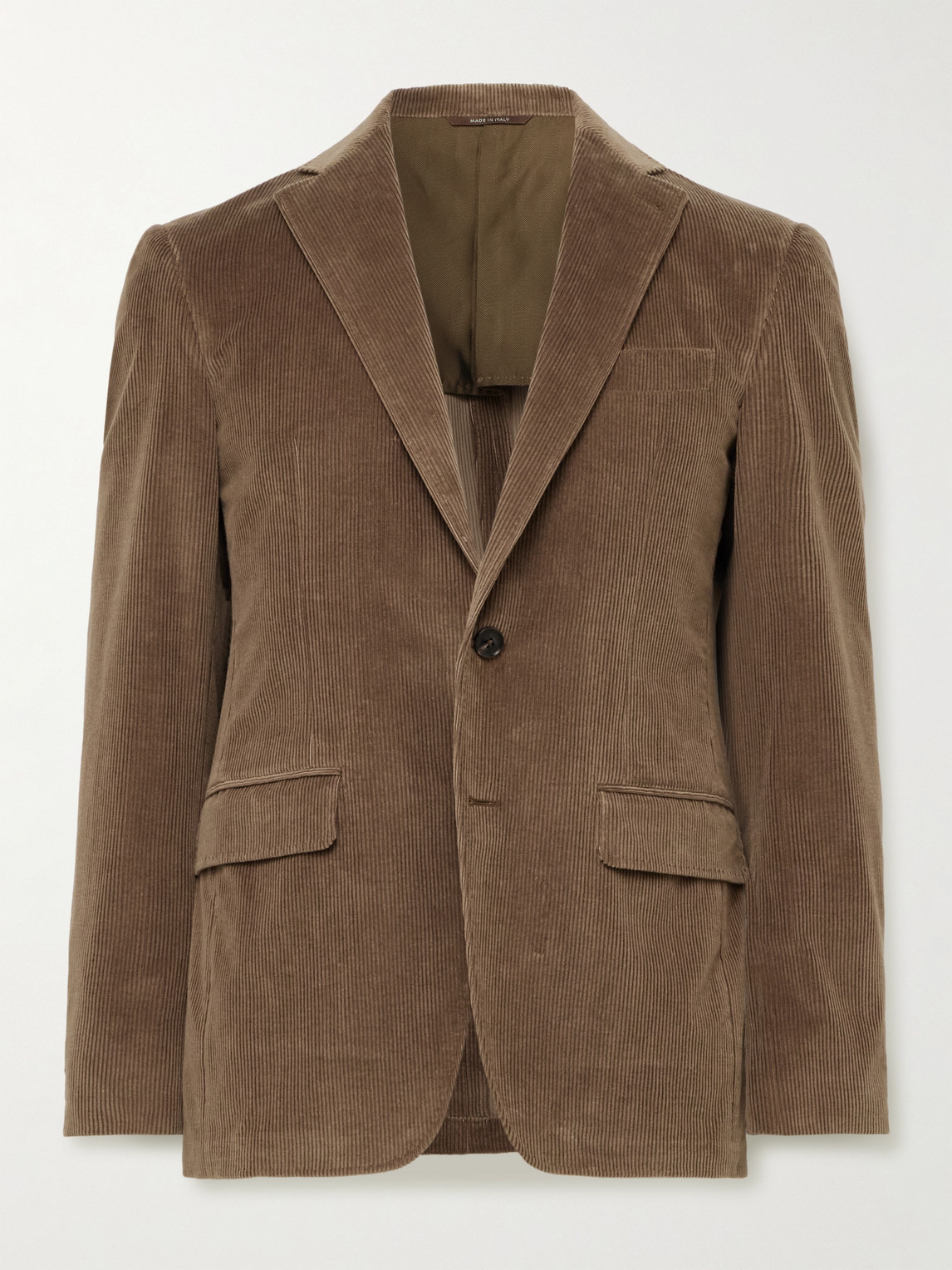 Canali Kei Slim-Fit Cotton-Blend Corduroy Suit Jacket - Men