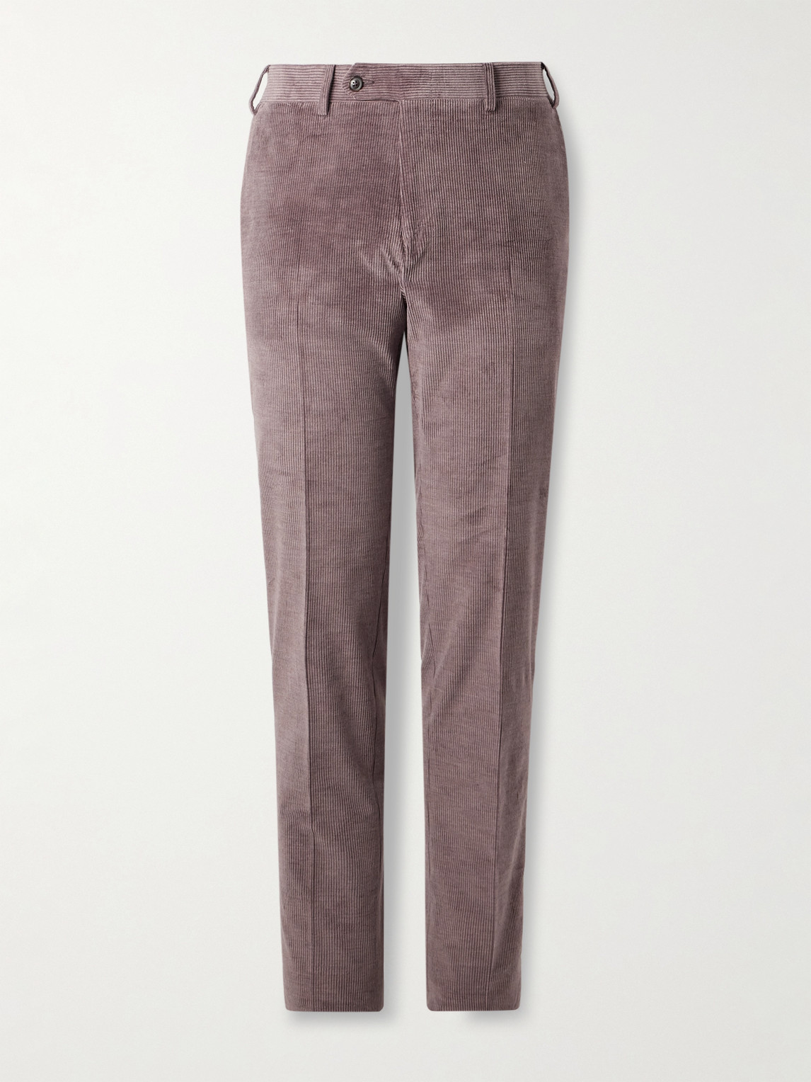 Canali Tapered Cotton-Blend Corduroy Trousers - Men