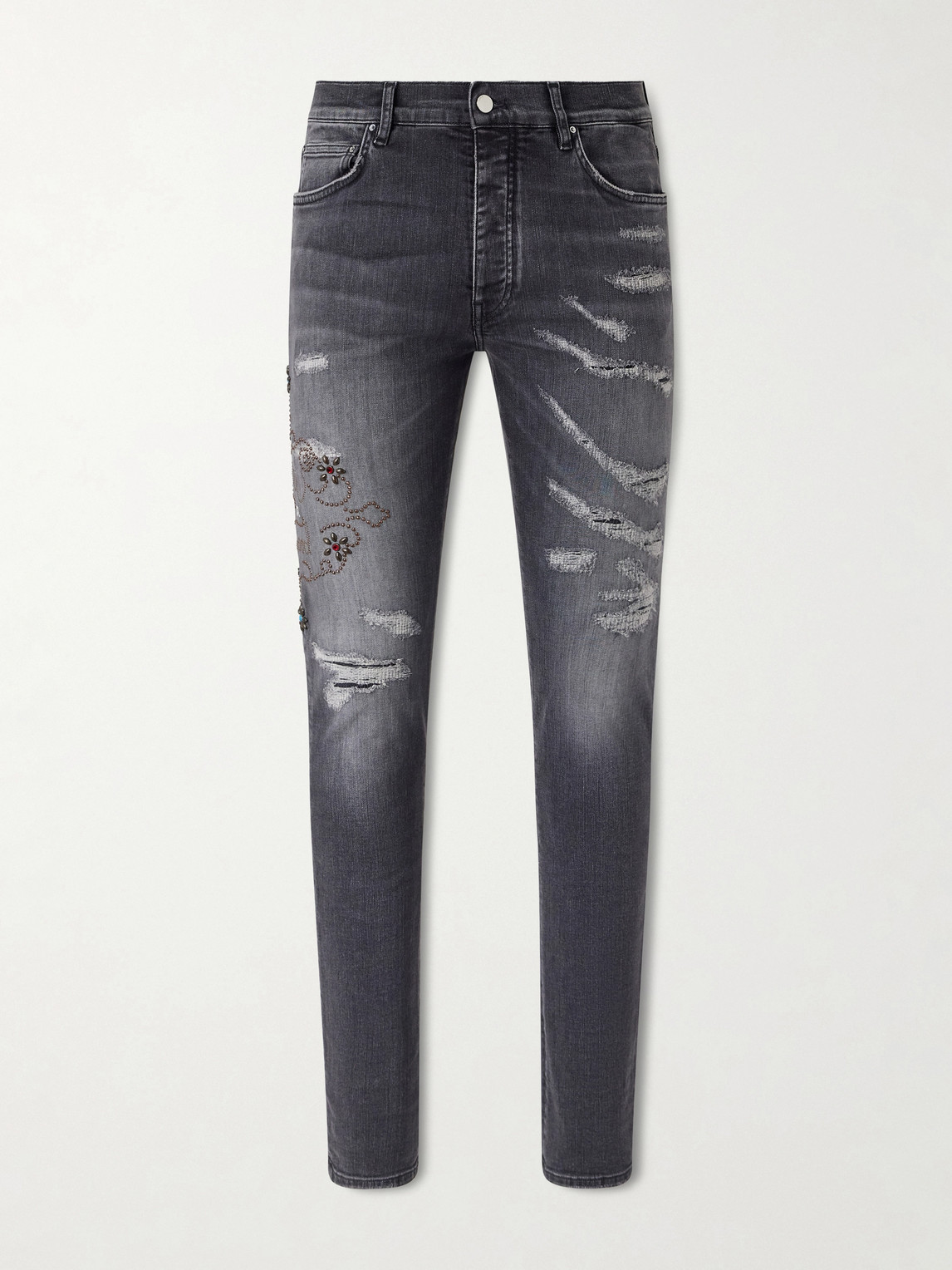 AMIRI Hollywood Skinny-Fit Embellished Jeans UK/US 30