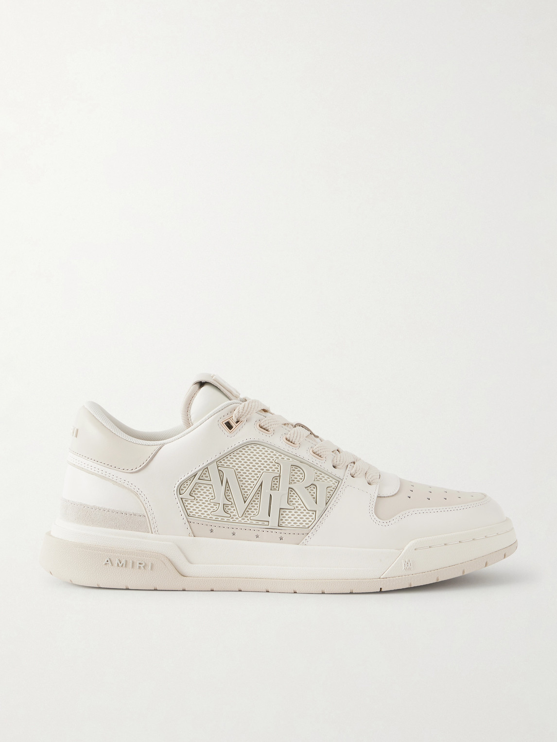 AMIRI Classic Low Two-Tone Perforated Leather and Mesh Sneakers EU 45
