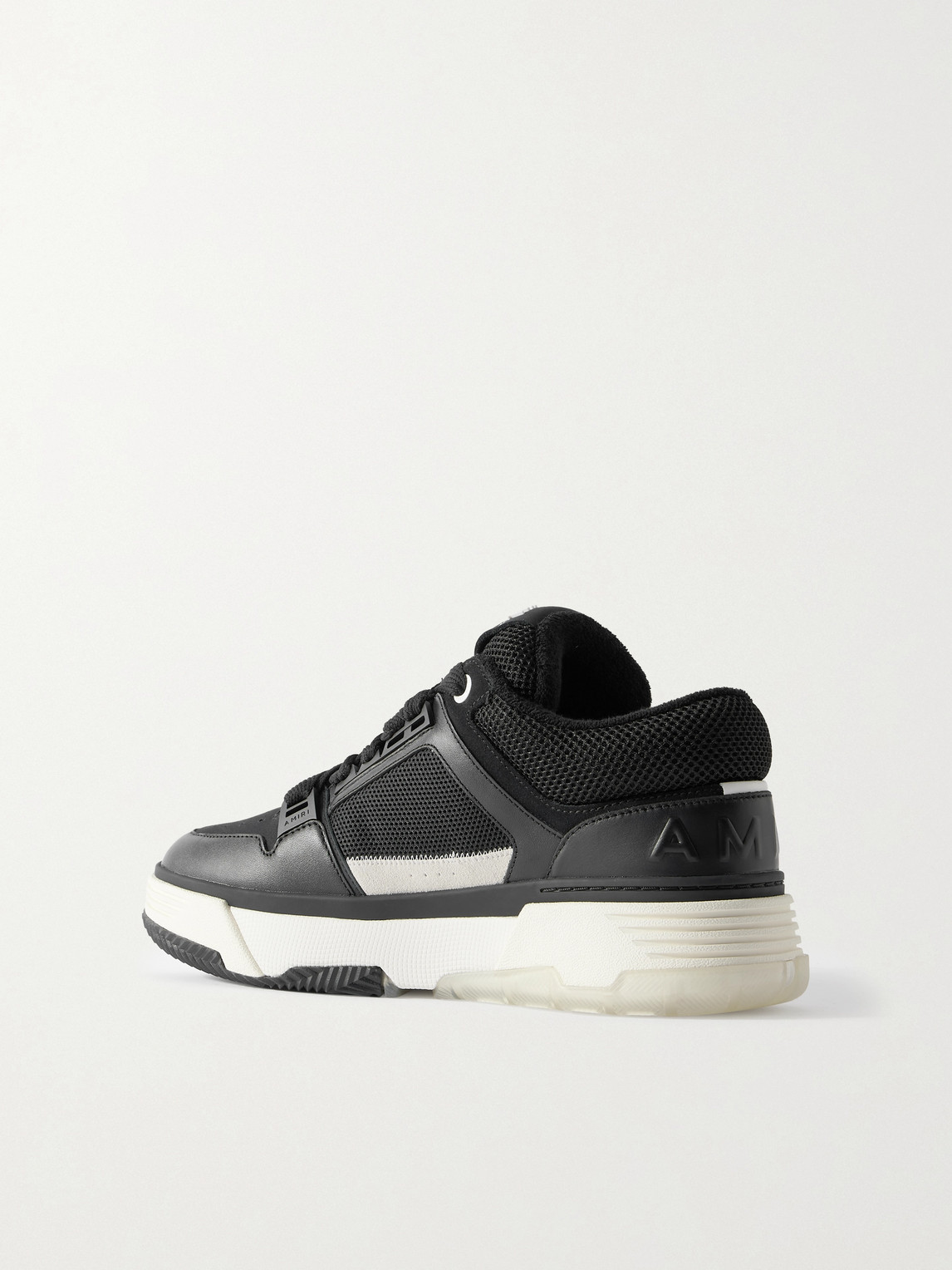 Amiri Low Top Sneakers Contrast Sole Design In Black