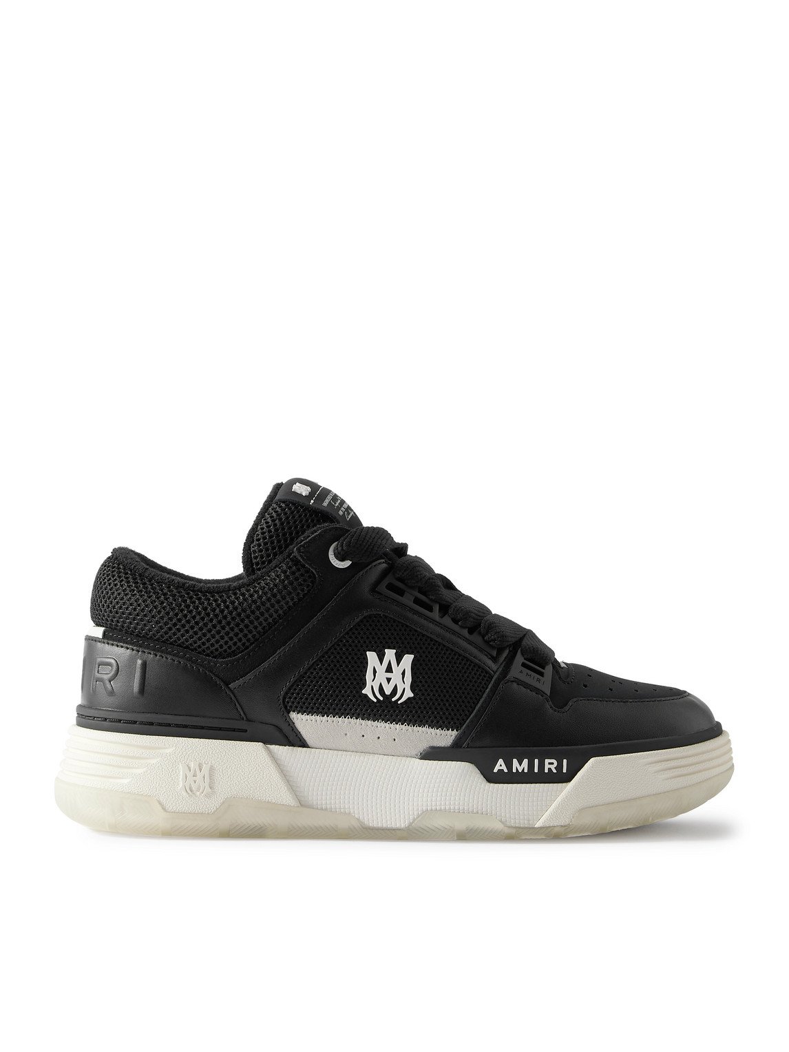 Amiri Low Top Sneakers Contrast Sole Design In Black