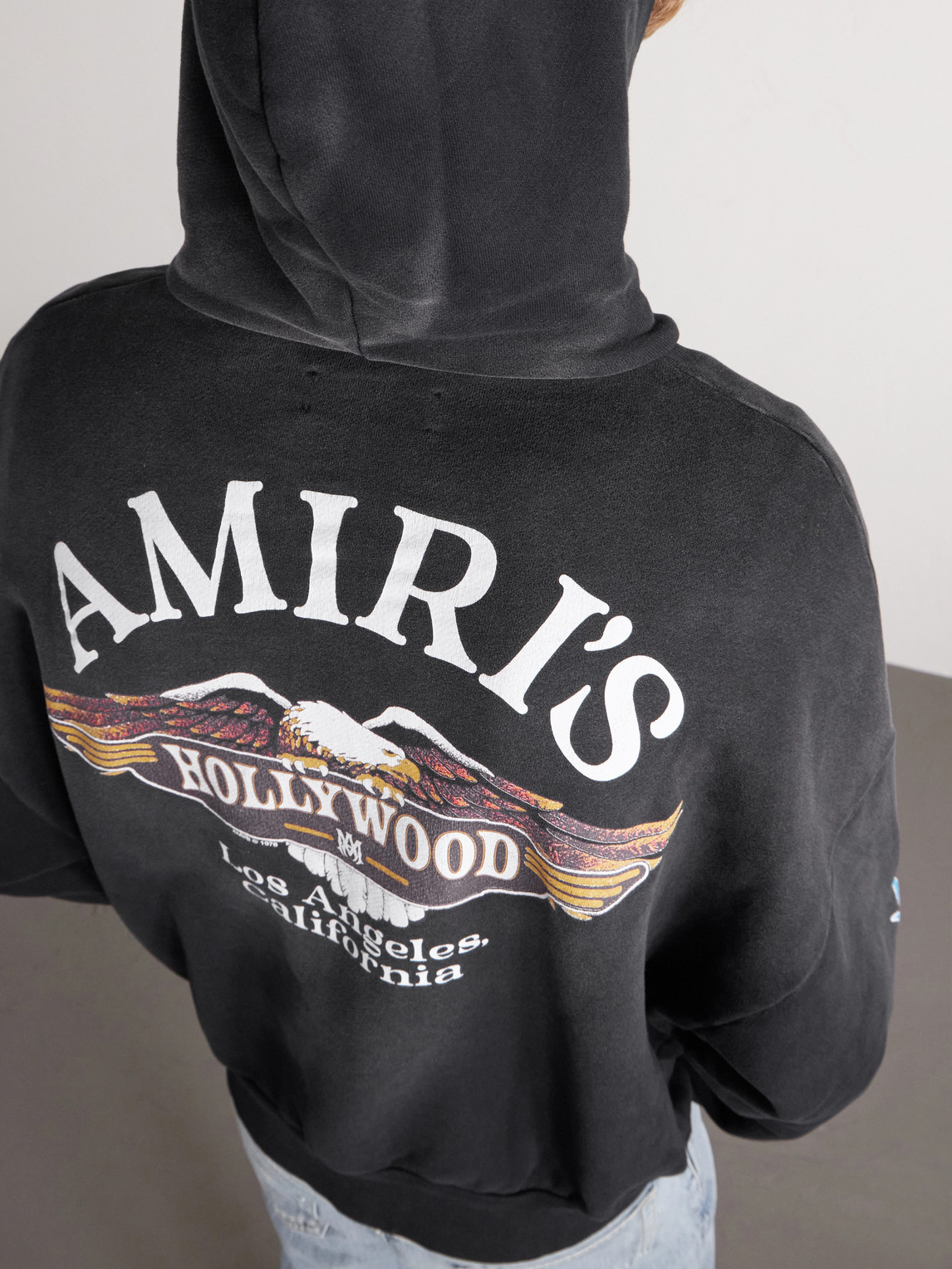 Flames Logo-Print Cotton-Jersey Zip-Up Hoodie