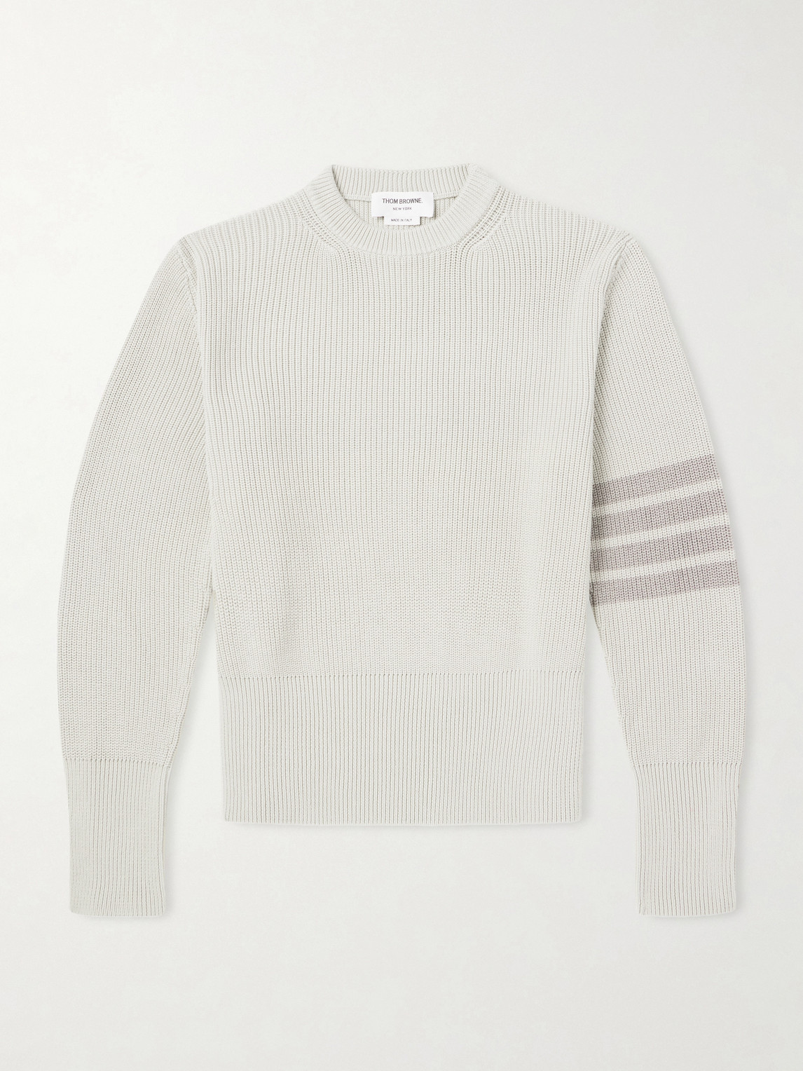 Thom Browne Slim-Fit Striped Cotton Sweater - Men