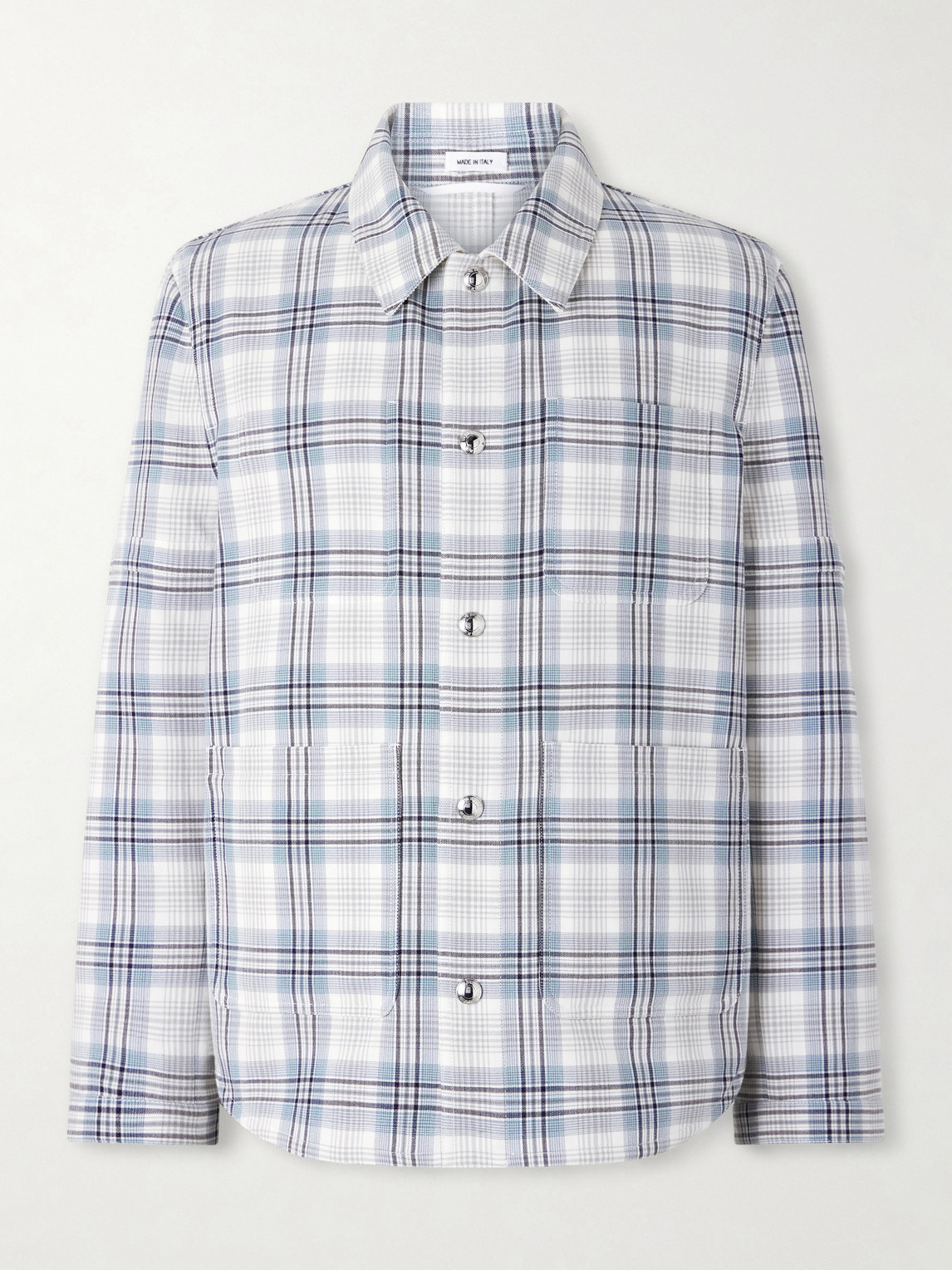 Thom Browne Checked Cotton-Blend Crepe Overshirt - Men