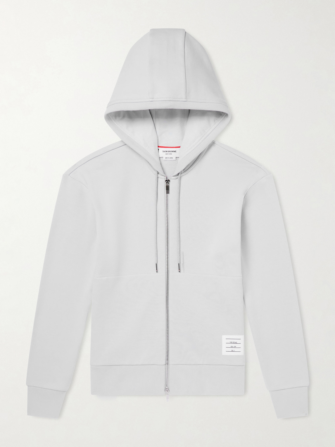 Thom Browne Striped Colour-Block Cotton-Jersey Zip-Up Hoodie - Men
