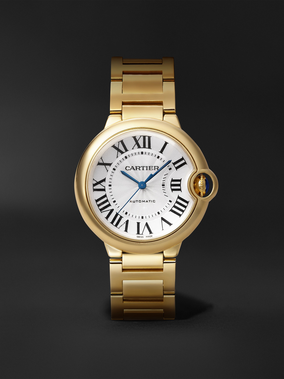 Cartier Ballon Bleu de  Automatic 18-Karat Gold Watch, Ref. WGBB0046 - Men | Thumbnail 7