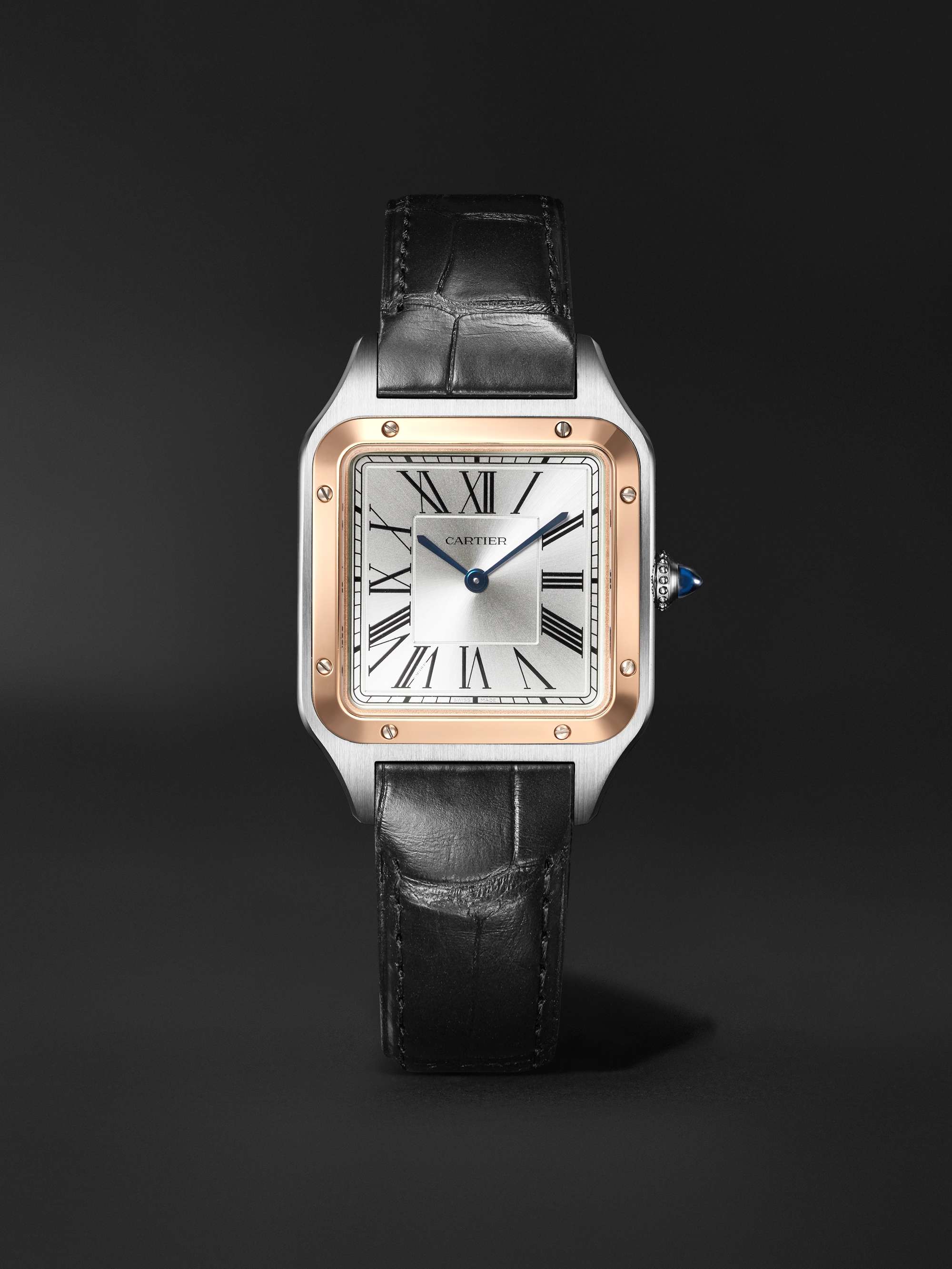 CARTIER Tank Française Medium 32mm Stainless Steel Diamond Watch
