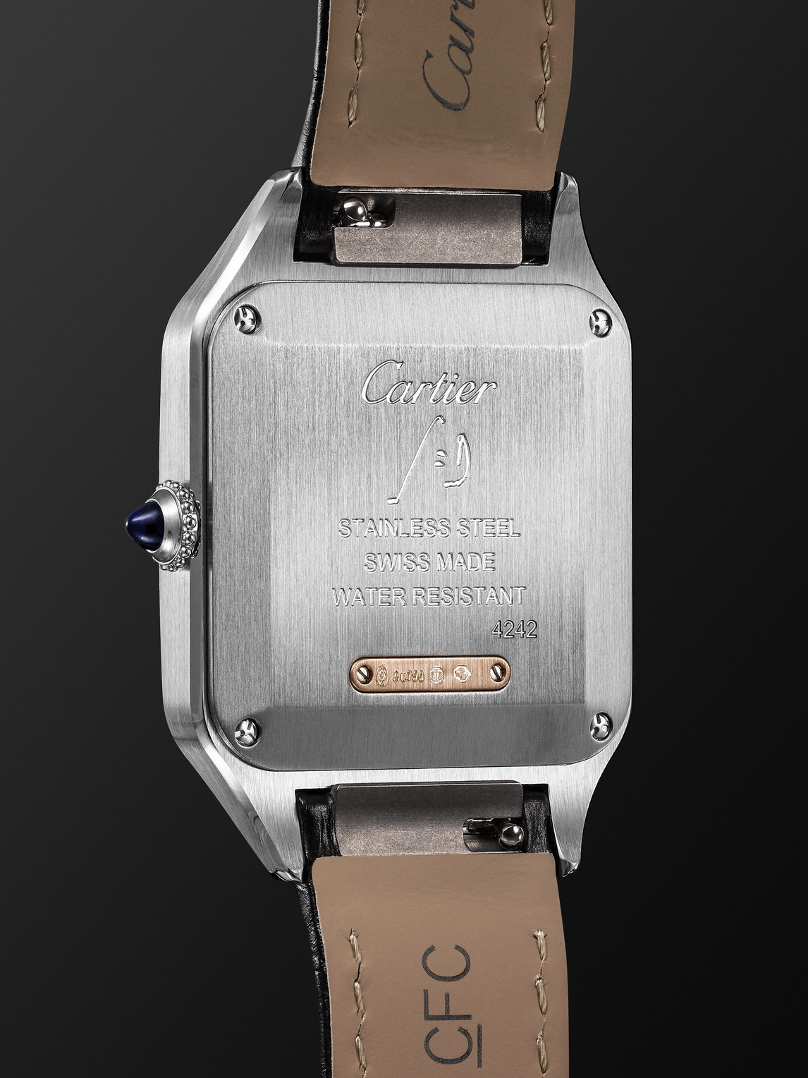  Cartier - Santos-dumont Small 38mm 18-karat Rose Gold, Stainless Steel And Alligator Watch, Ref. No. W2sa0038 - Men - Gray 