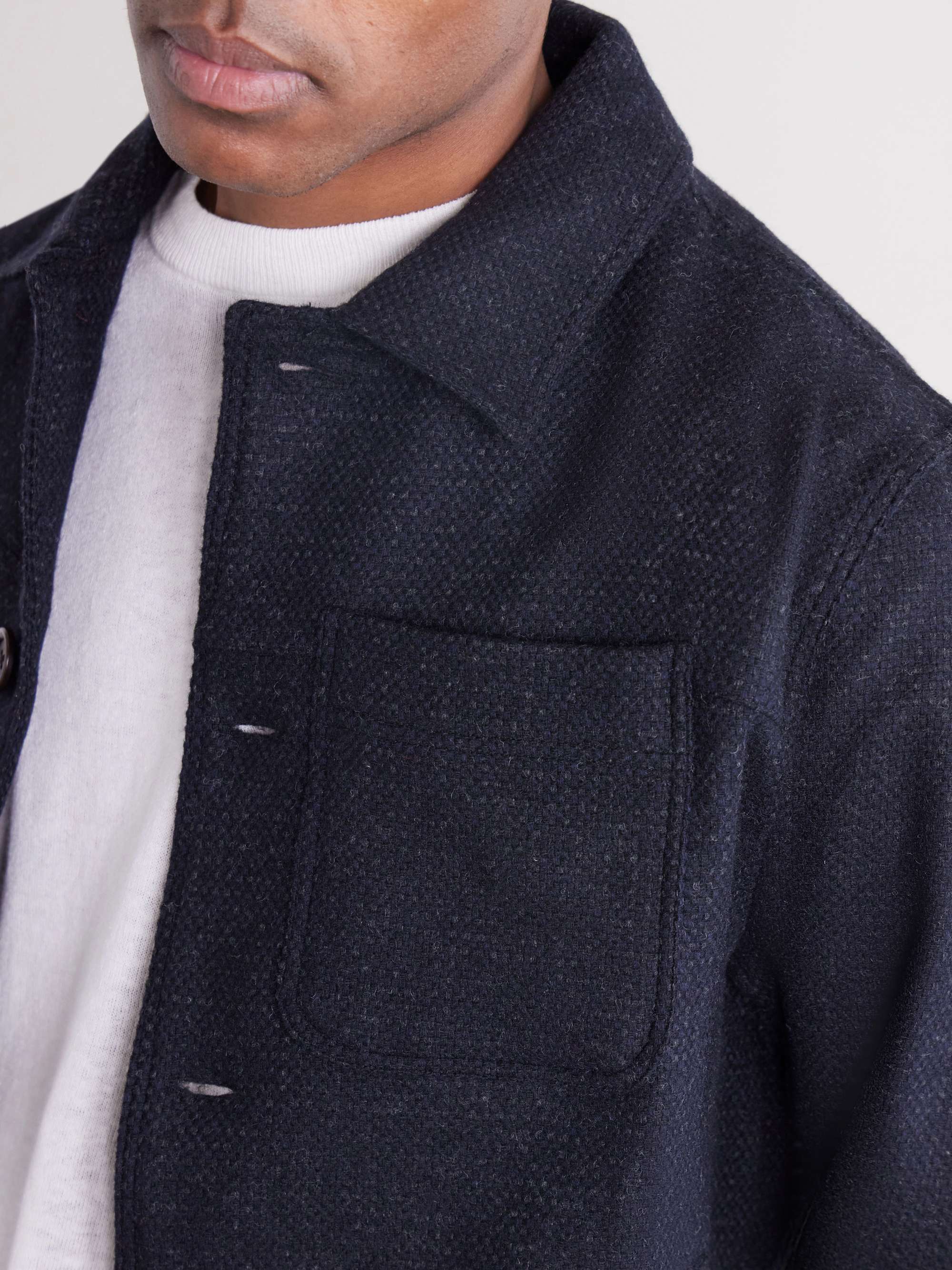 OLIVER SPENCER Buffalo Wool-Blend Jacket for Men | MR PORTER