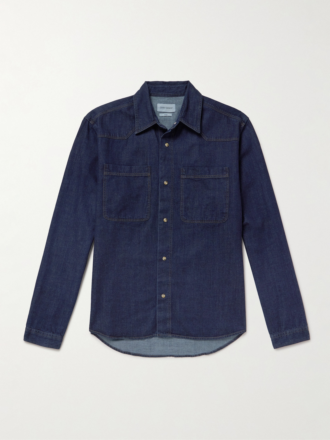Oliver Spencer Quito Denim Shirt In Blue
